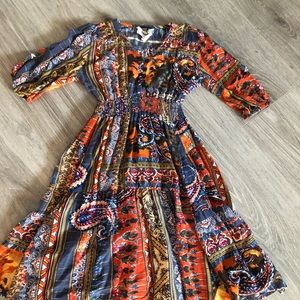 Girls size small fall midi dress
